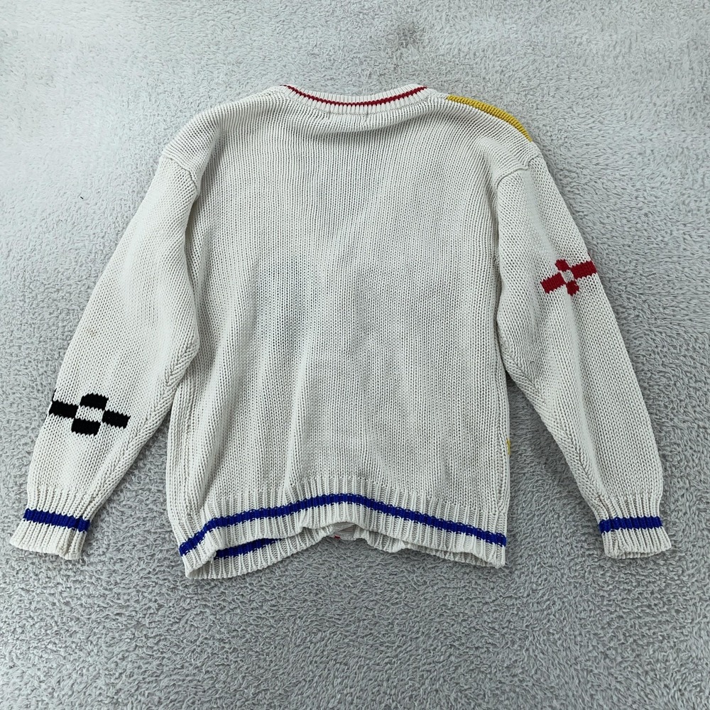 Vintage Spice of Life Cardigan Sweater Womens Small Knit Abstract Geometric‎ 80s - Picture 3 of 9